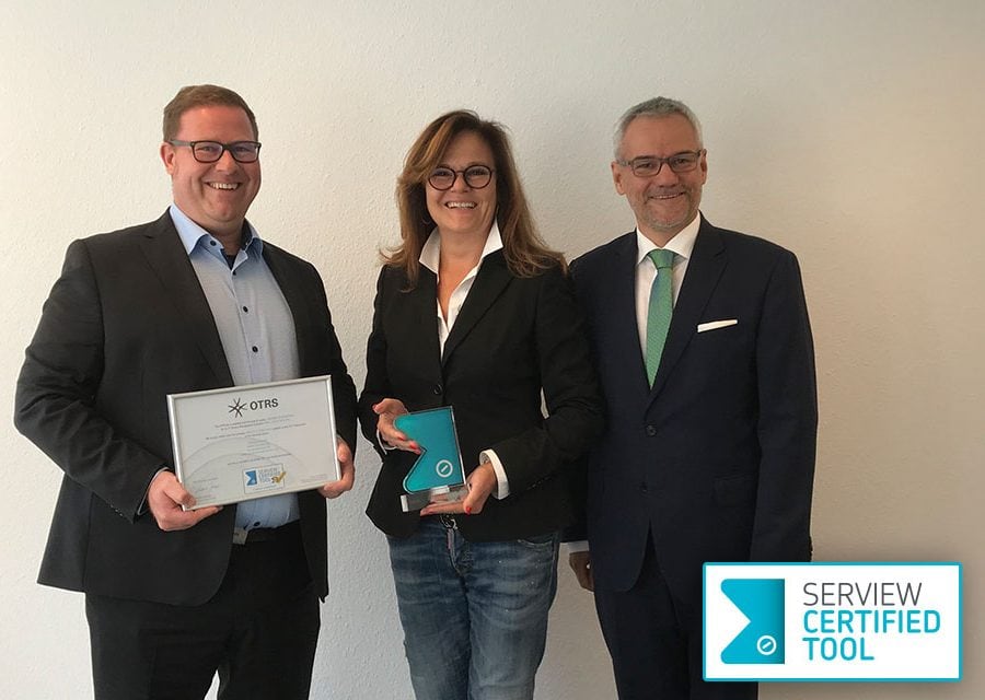 OTRS management after beeing certified for the OTRS software